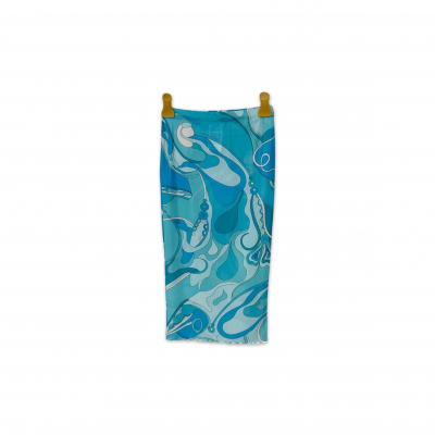 PUCCI ORCHIDEE PRINTED BEACH COVER-UP SKIRT